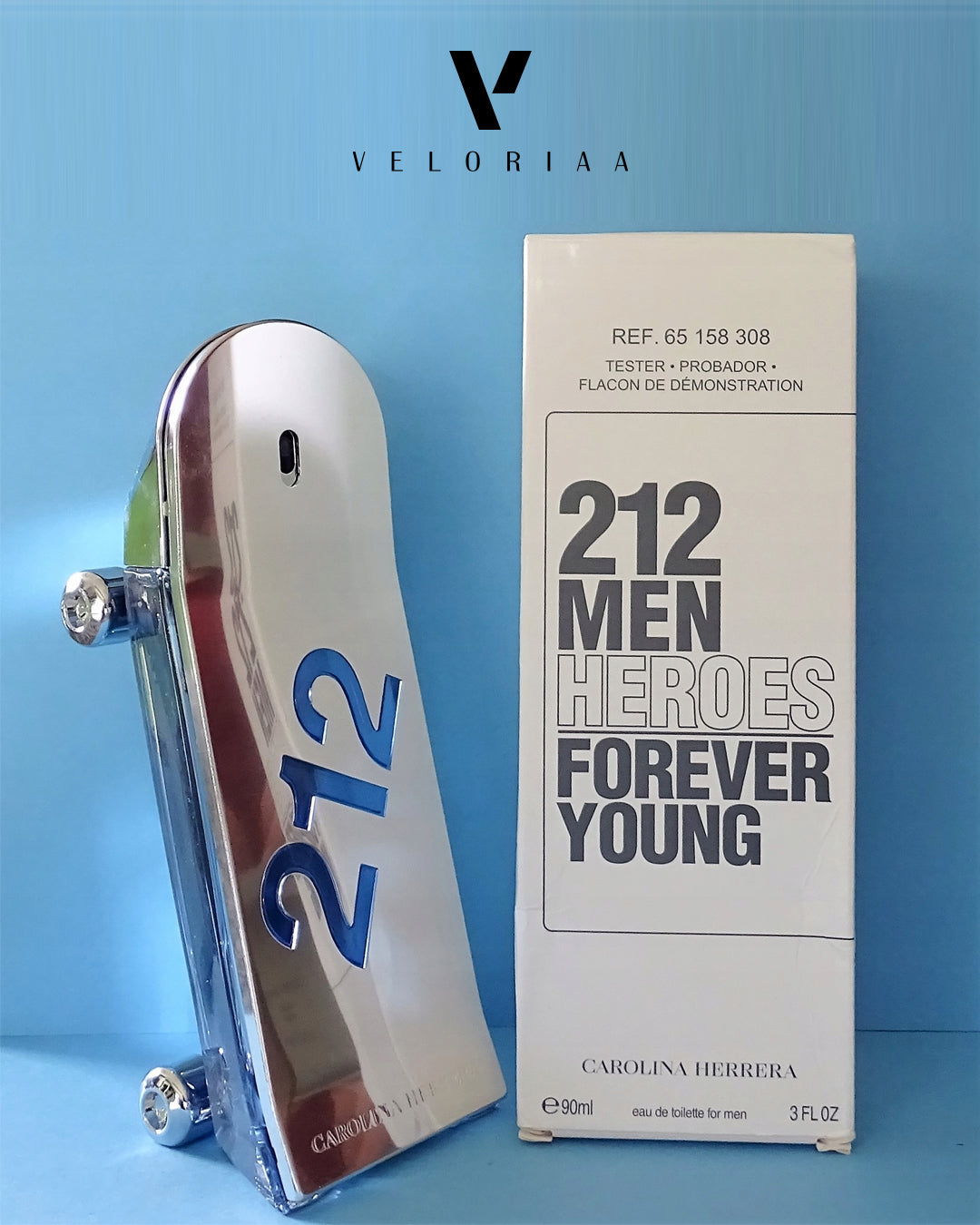 212 Men Heroes Forever Young Edt 90ml (Tester)