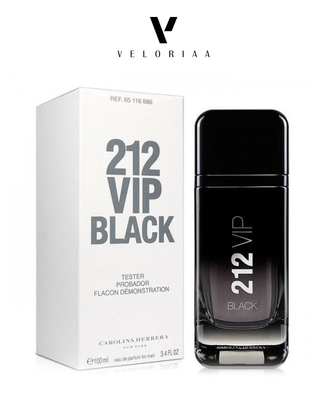 Carolina Herrera 212 Vip Black Edp 100ml (Tester)