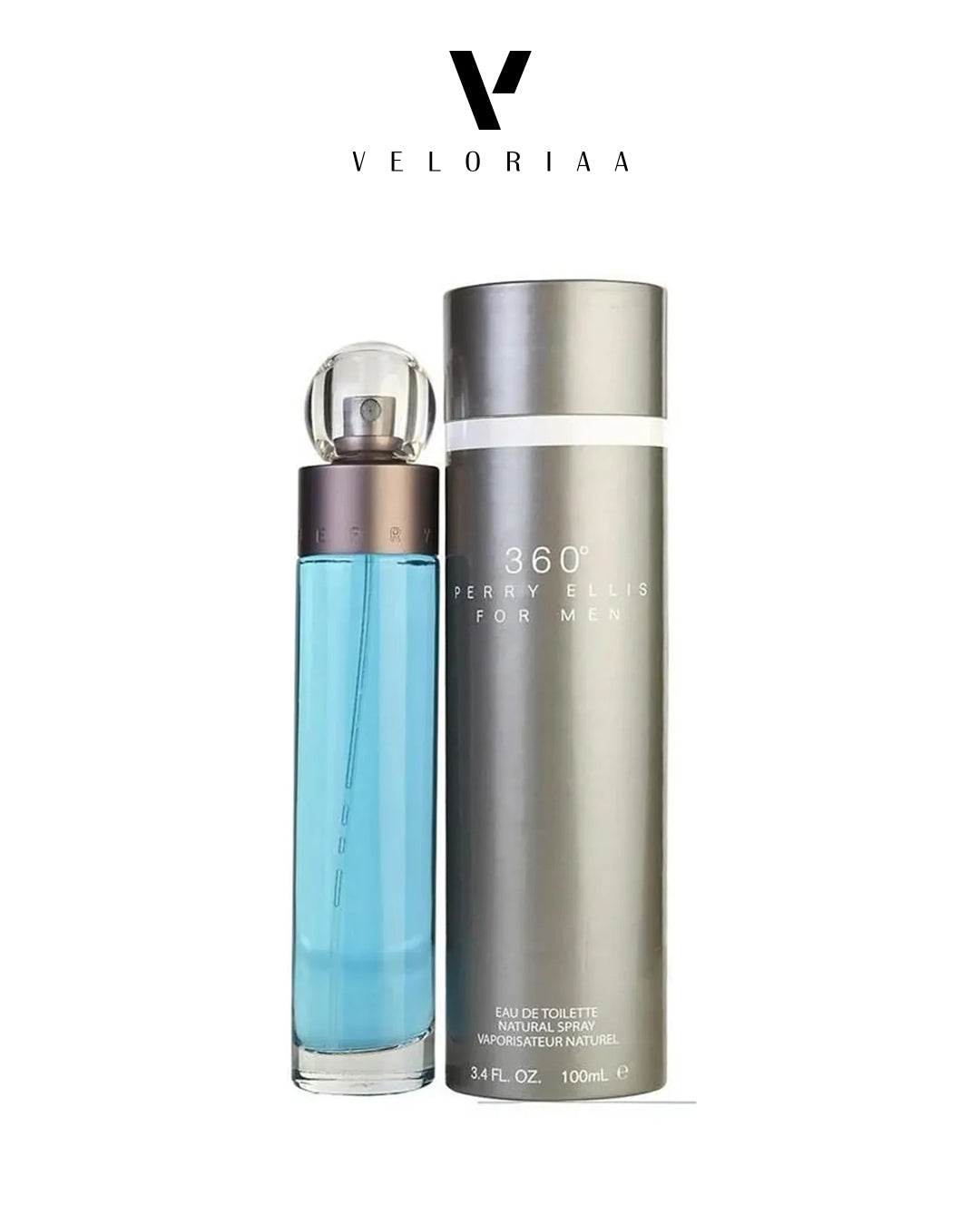 Perry Ellis 360 Perfume For Men EDT 100ml (Silver)
