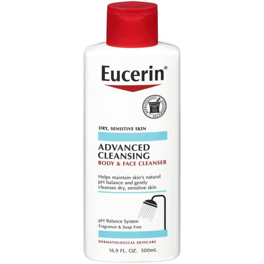 Eucerin Advanced Cleansing Body & Face Cleanser 500ml