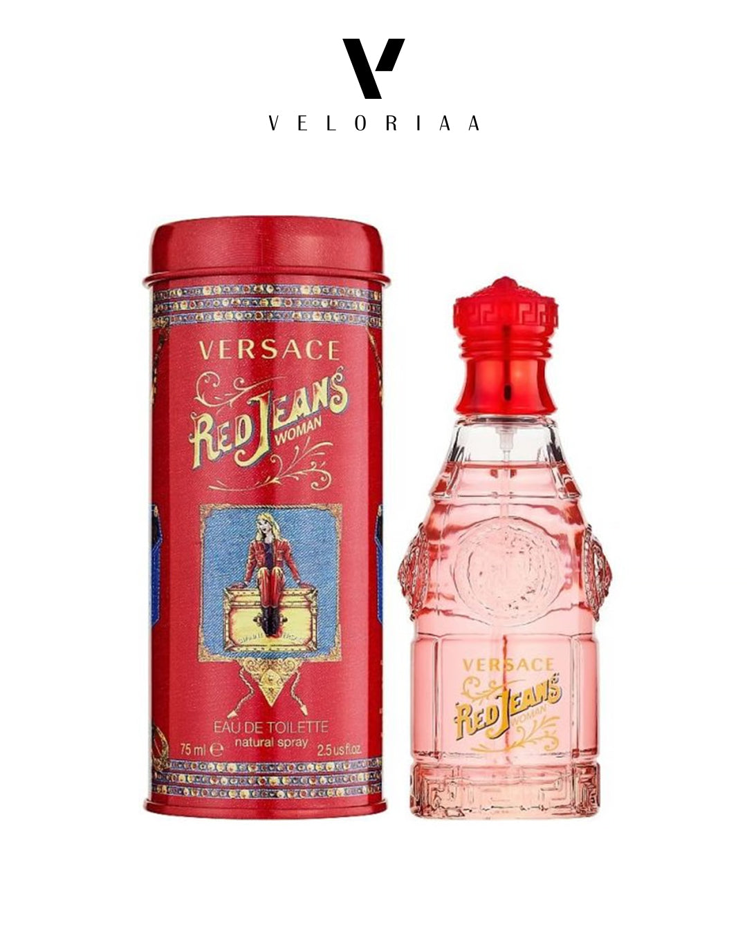 Versace Red Jeans For Woman EDT 75ml